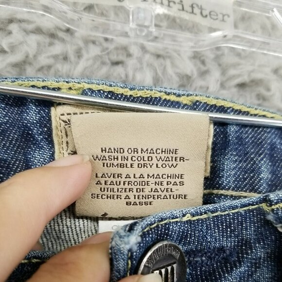 William Rast Jeans Womens 27 Tall Blue Sadie Straight Leg Stretch Denim *Read* - Picture 8 of 12